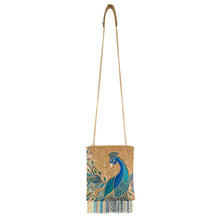 Load image into Gallery viewer, Mary Frances Peacock Feathers Beaded Blue Peacock Crossbody Handbag