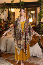Load image into Gallery viewer, Market of Stars Golden Hour Goddess Duster Kimono w/ Floral Print