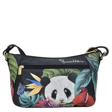 Load image into Gallery viewer, Anuschka Everyday Shoulder Hobo Happy Panda