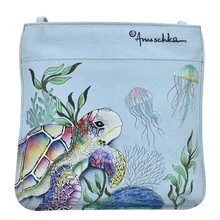 Load image into Gallery viewer, Slim Crossbody With Front Zip Underwater Beauty