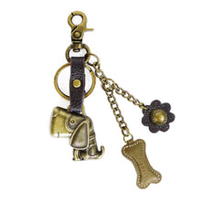 Load image into Gallery viewer, Chala Metal Charming Keychain Dog