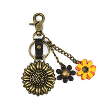 Load image into Gallery viewer, Chala Metal Charming Keychain Sunflower