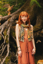 Load image into Gallery viewer, Market of Stars Woodland Wisdom Bohemian Scarf with Florals, Rabbit & Moths