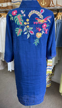 Load image into Gallery viewer, Johnny Was Jeanette Henley Kimono Sleeve Dress with Slip