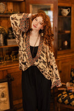Load image into Gallery viewer, Market of Stars Curiosities Pixie Duster Crop Kimono w/ whimsical print
