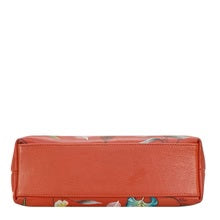 Load image into Gallery viewer, Anuschka Medium Frame Crossbody Crimson Garden