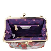 Load image into Gallery viewer, Anuschka Medium Frame Crossbody Crimson Garden