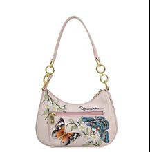 Load image into Gallery viewer, Anuschka Small Convertible Hobo Butterfly Melody