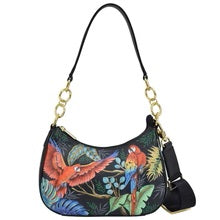 Load image into Gallery viewer, Anuschka Small Convertible Hobo Rainforest Beauties