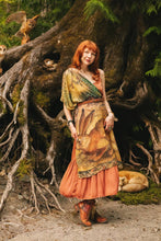 Load image into Gallery viewer, Market of Stars Woodland Wisdom Bohemian Scarf with Florals, Rabbit & Moths