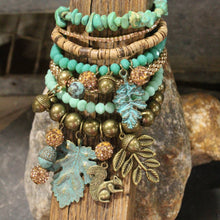 Load image into Gallery viewer, The Primitive Peddler Just A Bit Squirrely Charm'd Bracelet Set