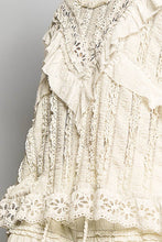 Load image into Gallery viewer, Pol Clothing Eyelet Ruffle Raw Edge Trim Lace Solid Knit Top