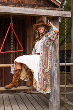 Load image into Gallery viewer, Market of Stars Love Language Opera Duster Kimono Robe w/ Faith, Hope