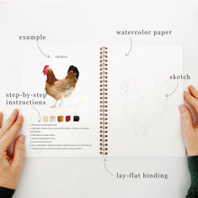 Load image into Gallery viewer, Emily Lex Studio Animals Watercolor Workbook