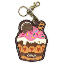 Load image into Gallery viewer, Chala Coin Purse/Key Fob Cupcake