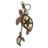 Load image into Gallery viewer, Chala Key Fob/Purse Charm Twin Turtles