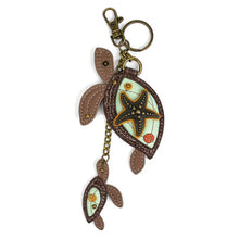 Load image into Gallery viewer, Chala Key Fob Two Turtles