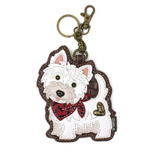 Load image into Gallery viewer, Chala Coin Purse/Key Fob Westie