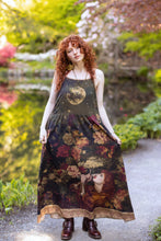 Load image into Gallery viewer, Market of Stars The Messenger Long Maxi Slip Dress w/ Joan of Arc & Florals