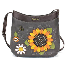 Load image into Gallery viewer, Chala Crescent Crossbody Sunflower Ink