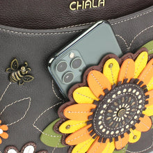 Load image into Gallery viewer, Chala Crescent Crossbody Sunflower Ink