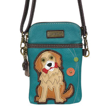Load image into Gallery viewer, Chala CellPhone Xbody Golden Retriever Turquoise