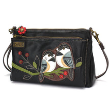 Load image into Gallery viewer, Chala Deluxe Crossbody Chickadee Black
