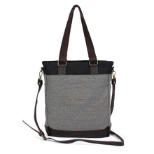 Load image into Gallery viewer, Chala Work Tote Fat Cat Black Stripe