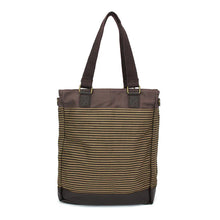 Load image into Gallery viewer, Chala Work Tote Golden Retriever Brown Stripe