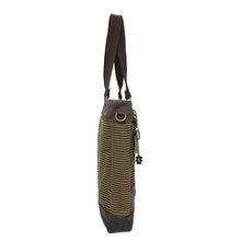 Load image into Gallery viewer, Chala Work Tote Golden Retriever Brown Stripe