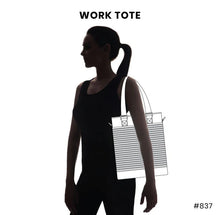 Load image into Gallery viewer, Chala Work Tote Owl A Olive Stripe
