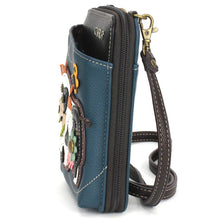 Load image into Gallery viewer, Chala Wallet Crossbody Cow Blue