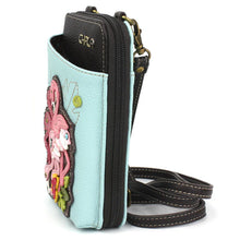 Load image into Gallery viewer, Chala Wallet Crossbody Flamingo Group Blue