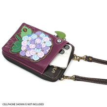 Load image into Gallery viewer, Chala Wallet Crossbody Hydrangea Purple