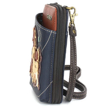 Load image into Gallery viewer, Chala Wallet Crossbody Horse Family Navy