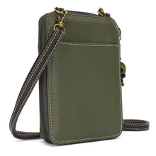 Load image into Gallery viewer, Chala Wallet Crossbody Monarch Butterfly Olive