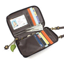Load image into Gallery viewer, Chala Wallet Crossbody Dragonfly Navy