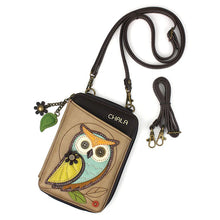 Load image into Gallery viewer, Chala Wallet Crossbody Owl A Taupe