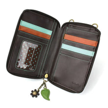 Load image into Gallery viewer, Chala Wallet Crossbody Sunflower Black