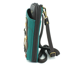 Load image into Gallery viewer, Chala Wallet Crossbody Sloth Turquoise