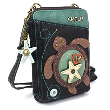 Load image into Gallery viewer, Chala Wallet Crossbody Turtle Black