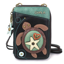 Load image into Gallery viewer, Chala Wallet Crossbody Turtle Black