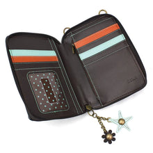 Load image into Gallery viewer, Chala Wallet Crossbody Turtle Black
