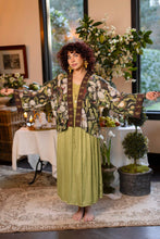 Load image into Gallery viewer, Market of Stars Fleur De Lune Pixie Duster Crop Kimono w/ Florals & Bees