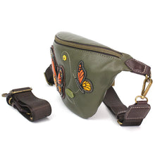 Load image into Gallery viewer, Chala Fanny Pack Monarch Butterfly Olive