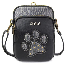 Load image into Gallery viewer, Chala Uni Cell Phone Xbody Pawprint Black