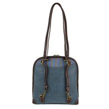 Load image into Gallery viewer, Chala Convertible Backpack Purse Hummingbird/Blue