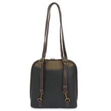Load image into Gallery viewer, Chala Convertible Backpack Purse Horse Family Black
