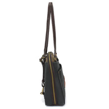 Load image into Gallery viewer, Chala Convertible Backpack Purse Horse Family Black