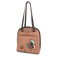 Load image into Gallery viewer, Chala Convertible Backpack Purse Butterfly